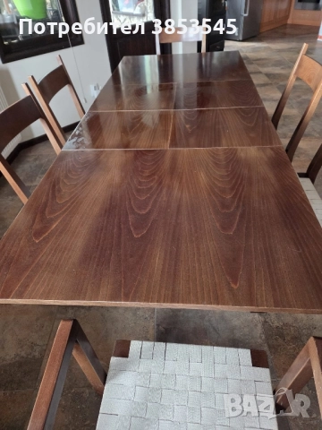 Трапезна маса bora +6стола, снимка 2 - Маси - 52095572