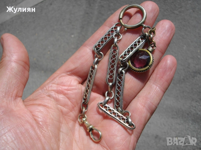 СТАР КЮСТЕК ЗА ДЖОБЕН ЧАСОВНИК , снимка 6 - Антикварни и старинни предмети - 51451795