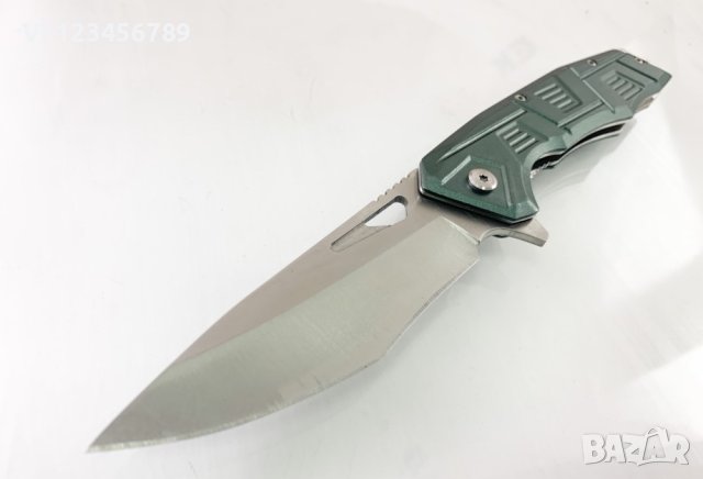 Сгъваем автоматичен джобен нож с алуминиева дръжка 95х220 мм, снимка 3 - Ножове - 40778442