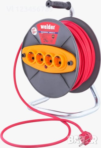 Макара за ток WELDER с многожилен кабел 50 м 3X2.5, снимка 1 - Други инструменти - 44492094