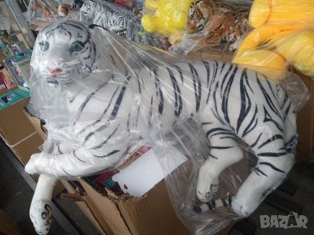 Голям бял тигър,120 см. , снимка 2 - Други - 38952962