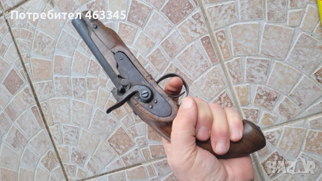 пистолет, пищов, евзалия, кремъклия, снимка 3 - Антикварни и старинни предмети - 54029843