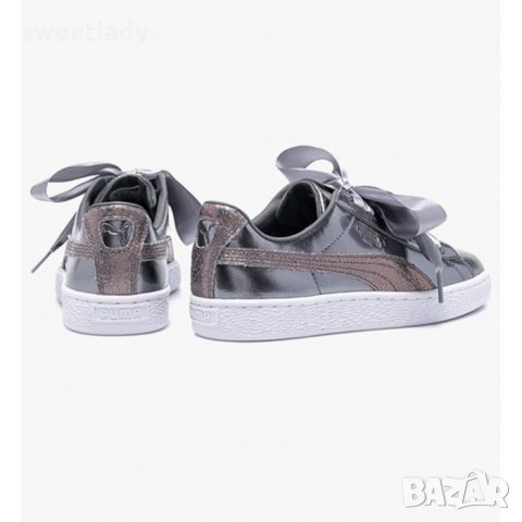 PUMA-Сникърси Basket Heart Lunar Lux Jr , снимка 5 - Маратонки - 40489464