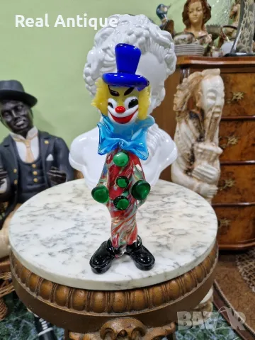Murano статуетка винтиж италианска фигура клоун 