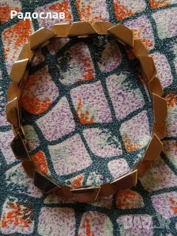 гривна от медицинска стомана в два цвята, снимка 5 - Гривни - 34222869