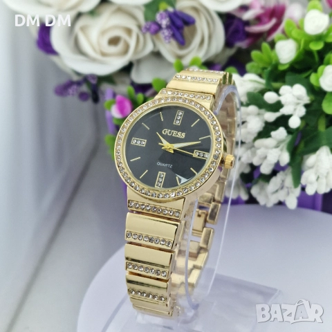 Дамски часовник GUESS – 18K позлата
