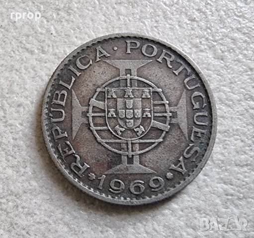 Монета. Ангола. 10 долара. 1969 година., снимка 3 - Нумизматика и бонистика - 40774214