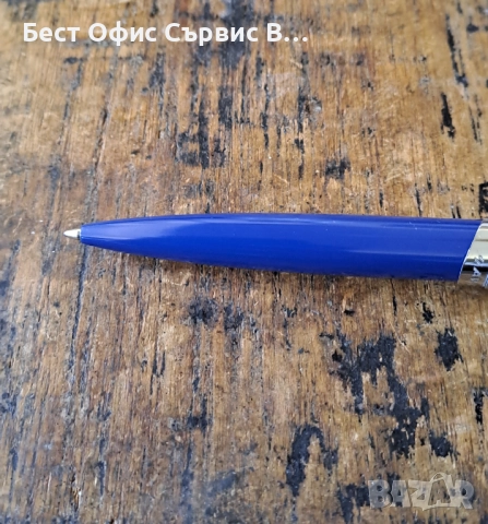 химикалка Сапи Sapi сребро със синьо Италия в кутия, снимка 4 - Ученически пособия, канцеларски материали - 52472339