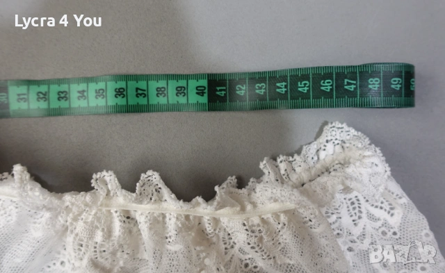 Нови бели дантелени полупрашки с вградени жартиери, снимка 10 - Бельо - 53144424