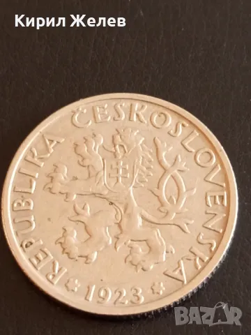Стара монета 1 крона 1923г. Чехословакия рядка за КОЛЕКЦИЯ ДЕКОРАЦИЯ 41156, снимка 4 - Нумизматика и бонистика - 48906380