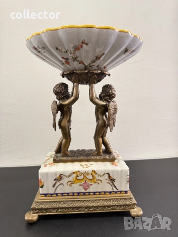 Автентична порцеланова жардениера Wong Lee 1895г №8134, снимка 7 - Колекции - 54326739