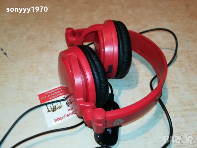 SONY PLAYSTATION RED HEADPHONES 0610210840, снимка 3 - Слушалки и портативни колонки - 34364711