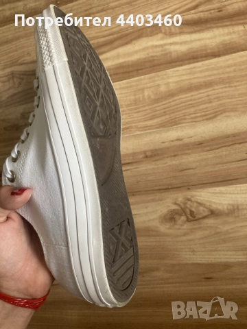 бели кецове Converse Chuck Taylor All Star, снимка 6 - Кецове - 55992559