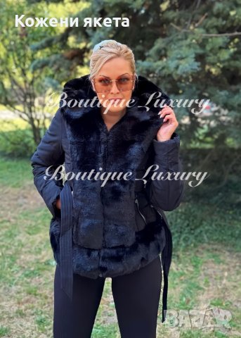 Дамско черно зимно яке палто с големи пухове и качулка, снимка 7 - Якета - 42093320