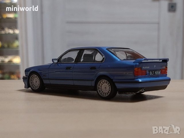 BMW Alpina B10 BiTurbo E34 5-Seria 1987 - мащаб 1:43 на Solido моделът е нов в PVC дисплей-кейс, снимка 3 - Колекции - 42336542
