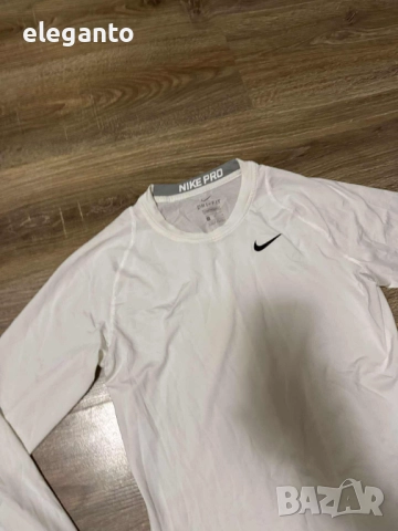 Мъжка блуза с дълъг ръкав Nike  Pro Fitted Long Sleeve Training Shirt , L размер , снимка 3 - Тениски - 52078807