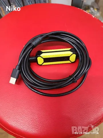 USB кабел за програмиране на PLC контролери (Mitsubishi FX и д-р.)