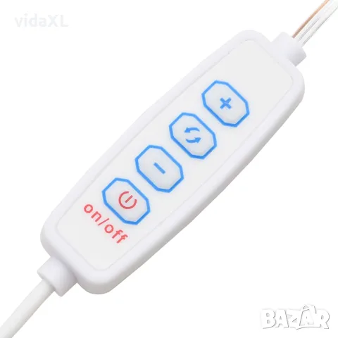vidaXL Тоалетка с LED, бетонно сива, 60x40x140 см, снимка 9 - Тоалетки - 56147795