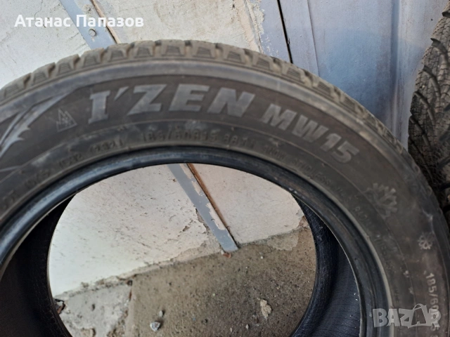 Зимни гуми 185х60х15 почти нови, снимка 4 - Гуми и джанти - 53109786