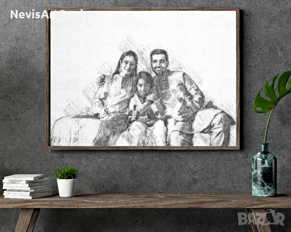 Дигитален портрет - скица, снимка 3 - Картини - 47534041