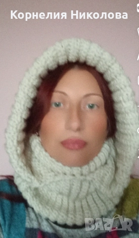 Шал с качулка 2 в 1 , снимка 3 - Шалове - 51934214