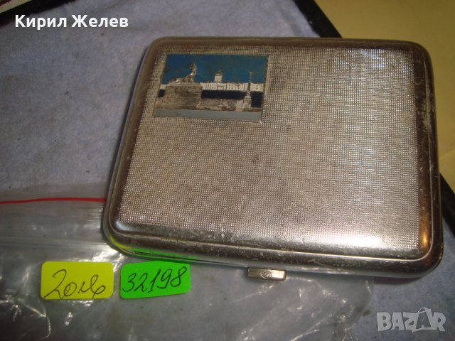 СТАРА РЕТРО - ВИНТИДЖ КОРЕКЦИОНЕРСКА СССР ПОСРЕБРЕНА ЕМАЙЛИРАНА ТАБАКЕРА 32198