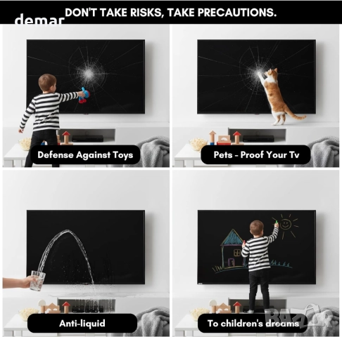 Устойчив на счупване протектор за екран на телевизор 50 инча, снимка 3 - Стойки, 3D очила, аксесоари - 52672678