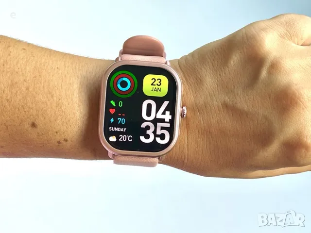 Смарт часовник Zeblaze GTS 3 PRO, AMOLED, 1.97'', Разговори,Водоустойчив. Розов НОВ, снимка 4 - Смарт часовници - 47963035