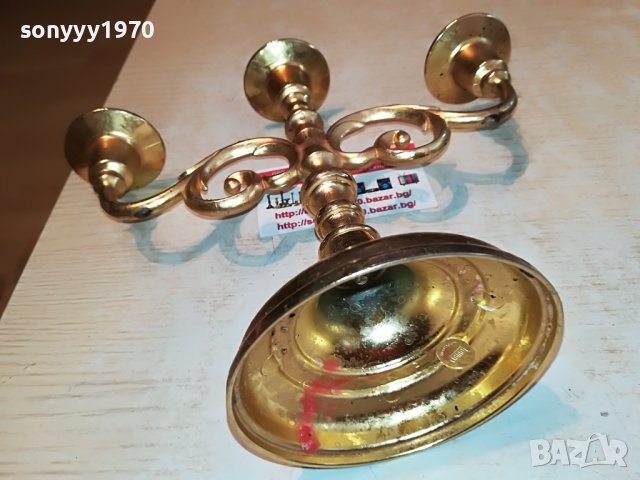 west germany-свещник цвят злато 0506222152, снимка 2 - Антикварни и старинни предмети - 36991437
