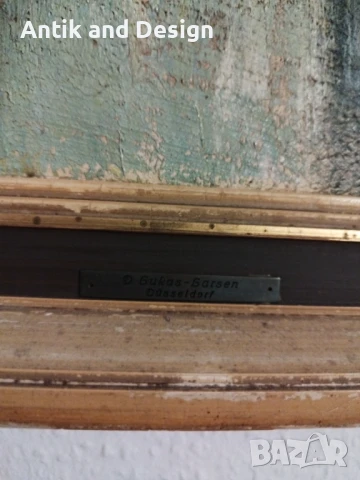 Lukas Dieter Larsen масло , снимка 3 - Антикварни и старинни предмети - 50527833