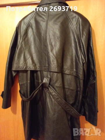 Дамски кожен шлифер - тренчкот , снимка 7 - Палта, манта - 53377799