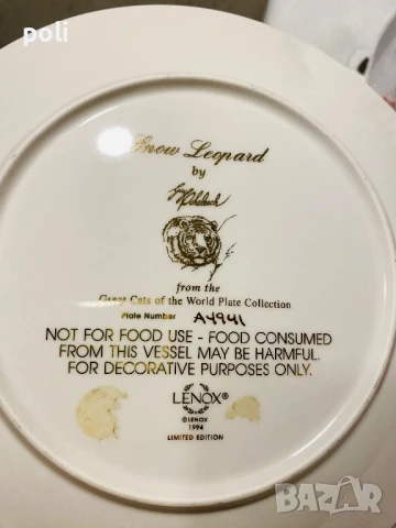 порцеланова чиния за стена 4 , снимка 3 - Декорация за дома - 51183950