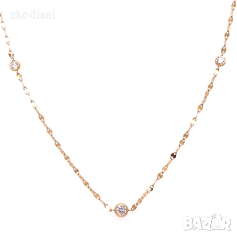 Златнo колие 1,40гр. 46,0см. 14кр. проба:585 модел:32102-4, снимка 1