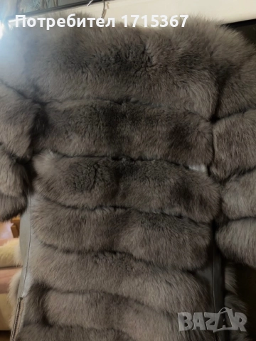 Палто от естествена кожа и косъм от лисица , снимка 6 - Палта, манта - 52813063