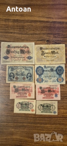 Германски марки 1904 - 1923, снимка 5 - Нумизматика и бонистика - 52939245
