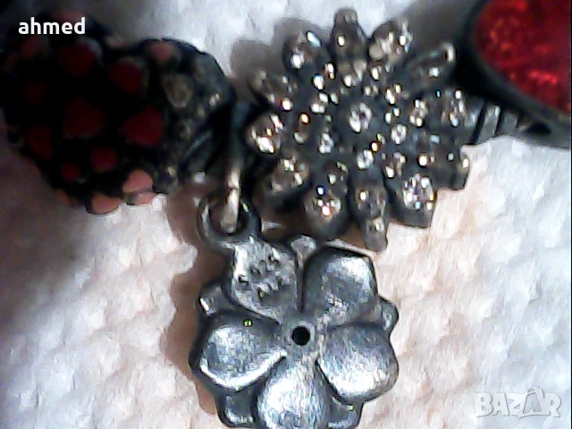 много стара разкошна среберна гривна пандора, снимка 4 - Антикварни и старинни предмети - 53252914