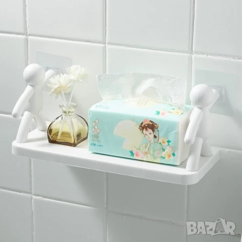 Стенна поставка с хуманоиден дизайн - Иновативно и забавно съхранение за вашата баня или кухня, снимка 3 - Други стоки за дома - 51063066