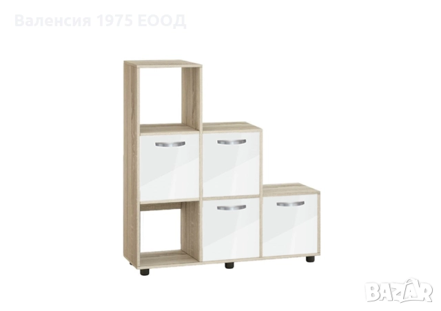 Етажерка Кубо 6 с три или четири вратички гланц, снимка 10 - Етажерки - 46452283