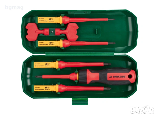PARKSIDE комплект 1000V VDE отвертка-държач и накрайници, снимка 2 - Други инструменти - 53934489