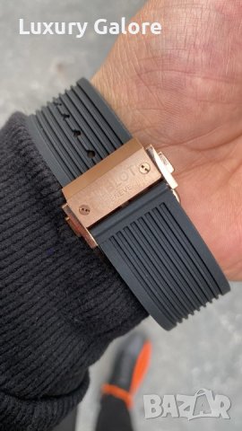 Мъжки часовник Hublot Big Bang Unico King Gold с кварцов механизъм, снимка 5 - Луксозни - 36715118