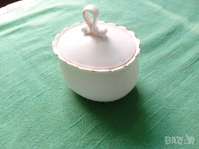 Фин костен порцелан български захарница, снимка 3 - Чинии - 36929131