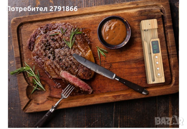 Smart безжичен термометър за месо Bluetooth и приложение дисплей и зареждане , снимка 3 - Барбекюта - 50633358
