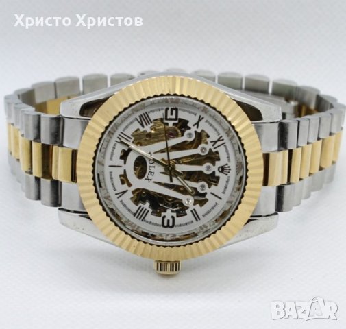 Дамски луксозен часовник Rolex Crown Skeleton 