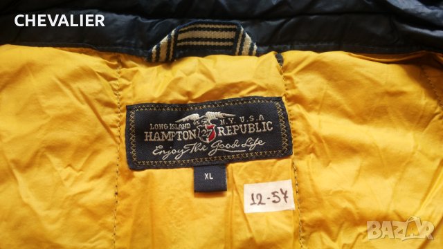 HAMPTON REPUBLIC DOWN Jacket Размер XL мъжко яке с гъши пух 12-57, снимка 12 - Якета - 42624970