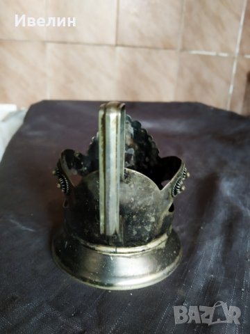 пет стари посребрени метални стакана, снимка 4 - Антикварни и старинни предмети - 29580260