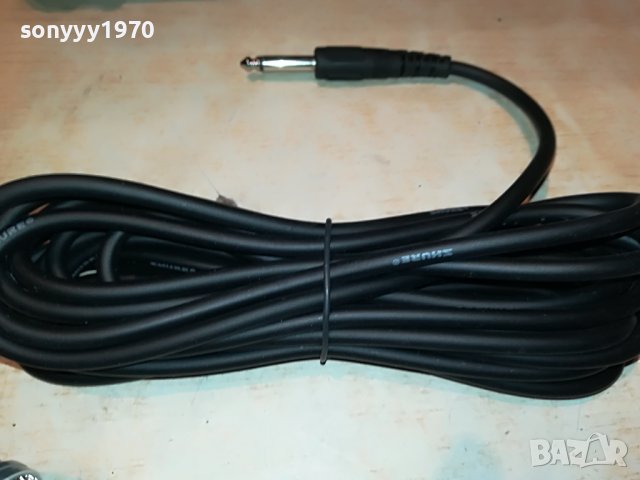 SHURE+CABLE-ВНОС GERMANY 0402231935, снимка 16 - Микрофони - 39555400