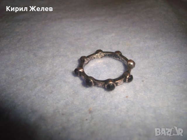 СТАРО АРТ ПРЪСТЕНЧЕ МНОГО ИНТЕРЕСЕН ДИЗАЙН ПОСРЕБРЕНО 27769, снимка 4 - Пръстени - 37497402