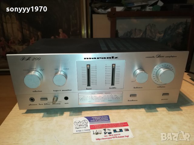 marantz pm200 stereo amplifier-made in japan 0412201816, снимка 11 - Ресийвъри, усилватели, смесителни пултове - 31016640