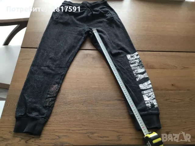 Детски анцуг долница, Zara, черен, размер 158, снимка 2 - Детски анцузи и суичери - 49112730