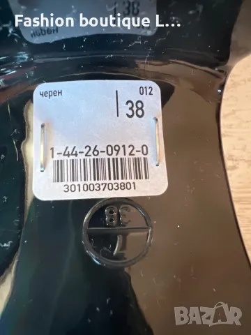 Kate Gray Нови сандали целите в диаманти в черен цвят с дебел ток 38 номер 🖤, снимка 6 - Сандали - 47866959